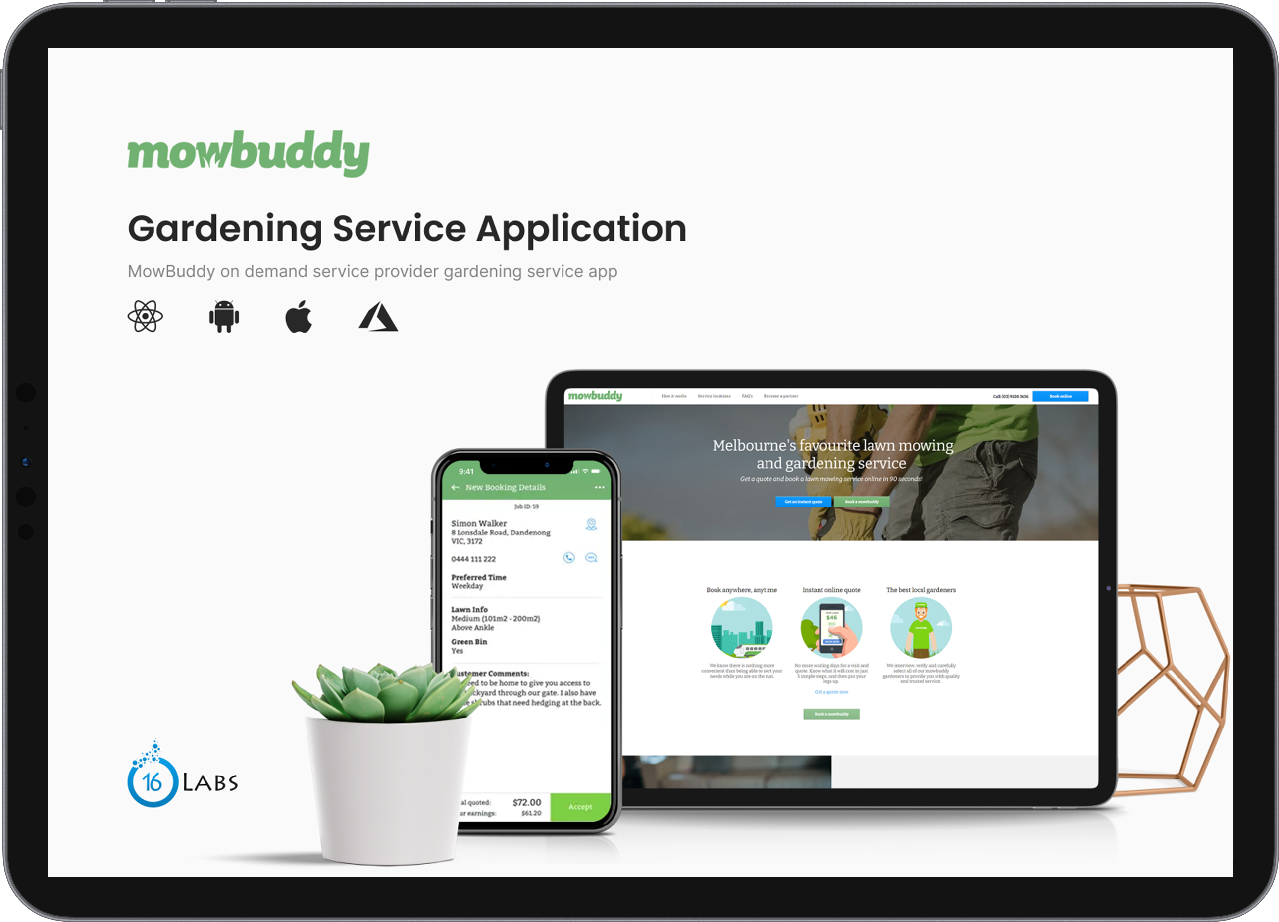 MowBuddy Gardening Service Application